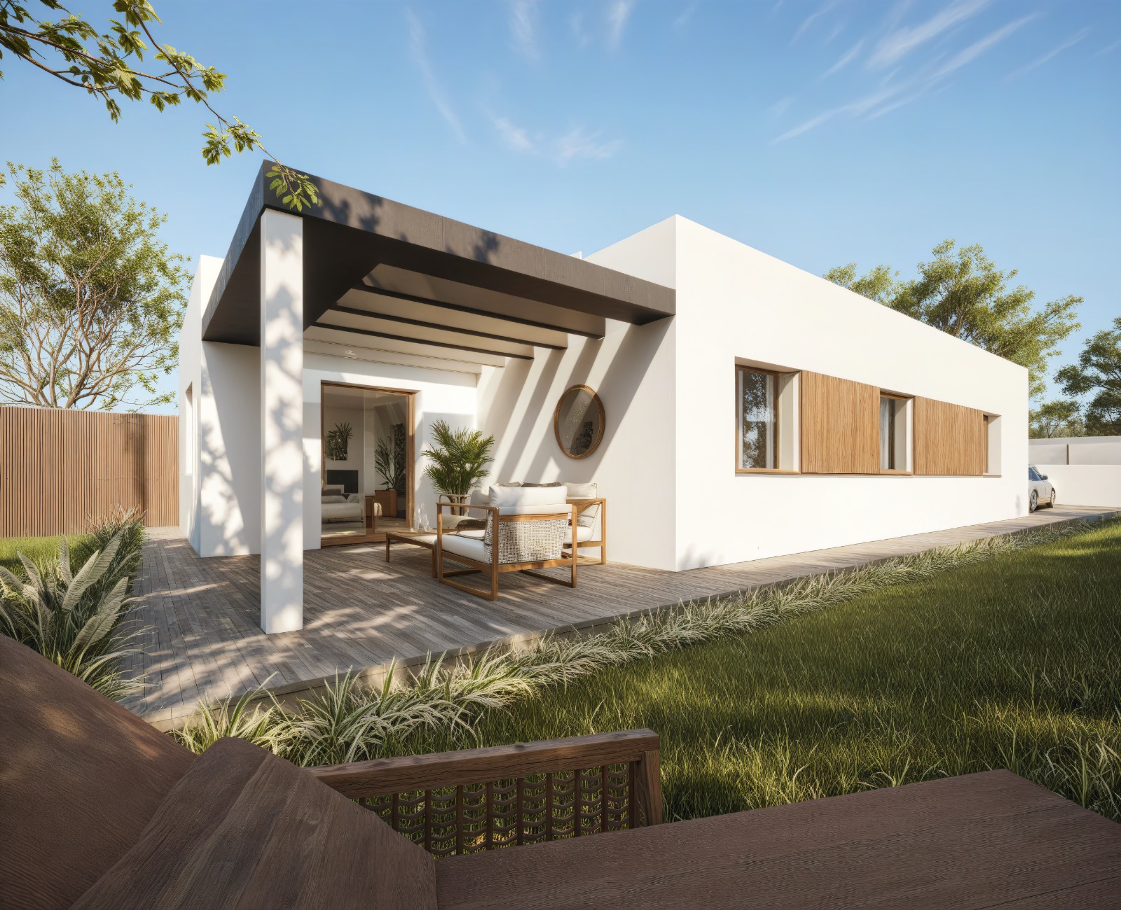 Chalet de obra nueva en Torrejón del Rey.
